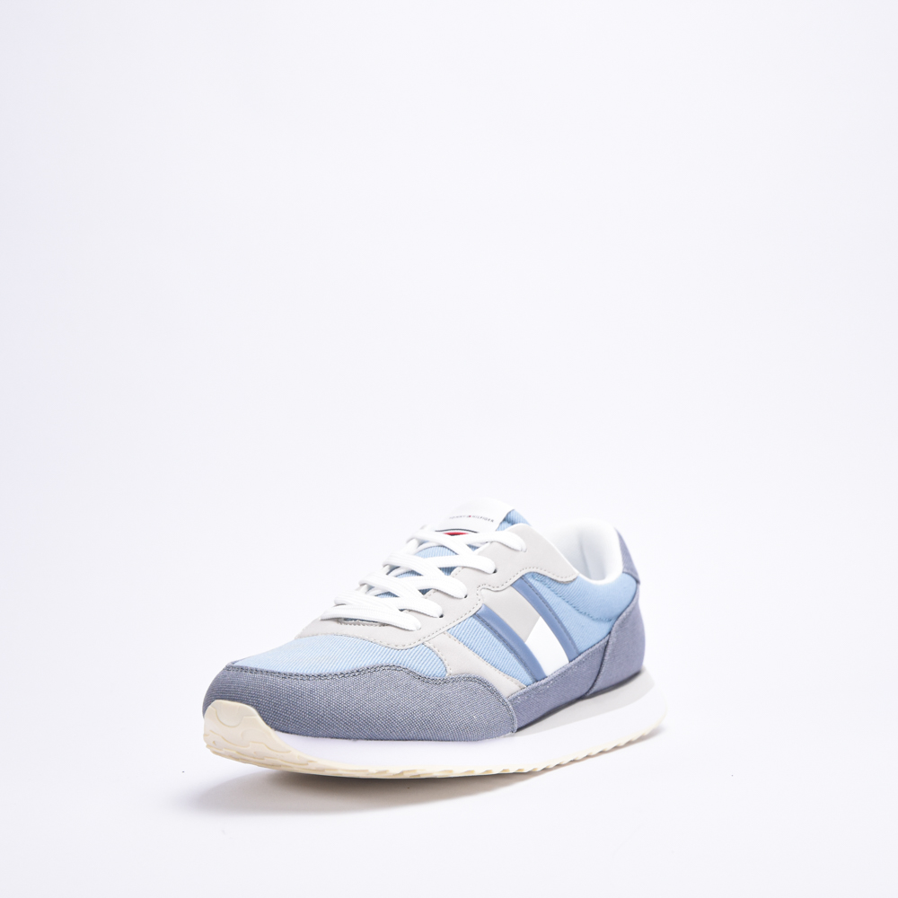 FLAG LOW CUT LACE-UP SNEAKER DENIM/GREY