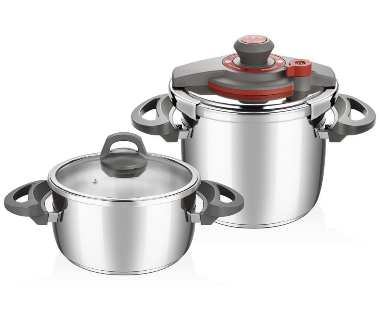 Cocotte falez 4 en1 en inox 7 litres + 4 litres 