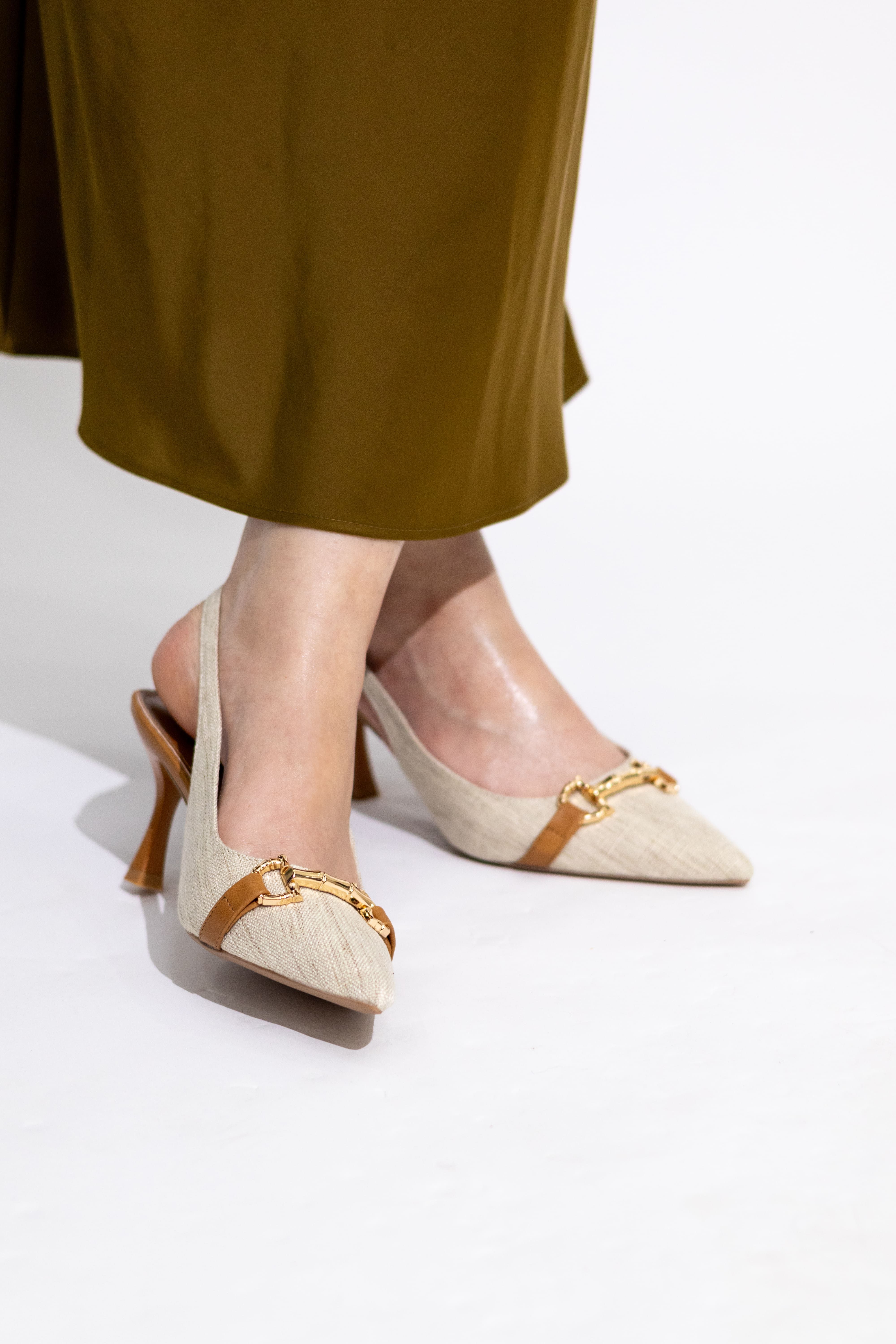 Escarpin moda shoes Beige 1071-112