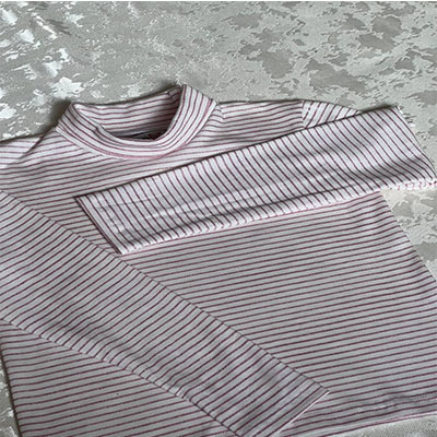 COL ROULé à rayures