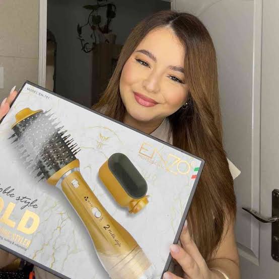 ENZO🇮🇹 New Arrival 2in1 interchangeable blow dryer hot air brush EN-751