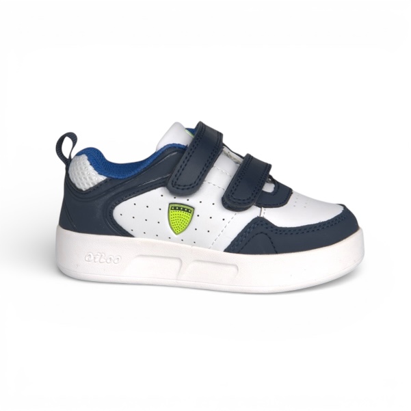 QILOO SHOES WHITE/NAVY/GREEN