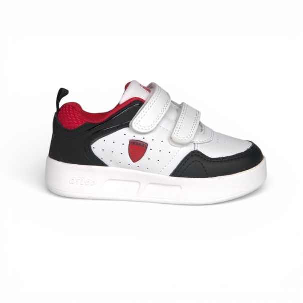 QILOO SHOES WHITE/BLACK/RED