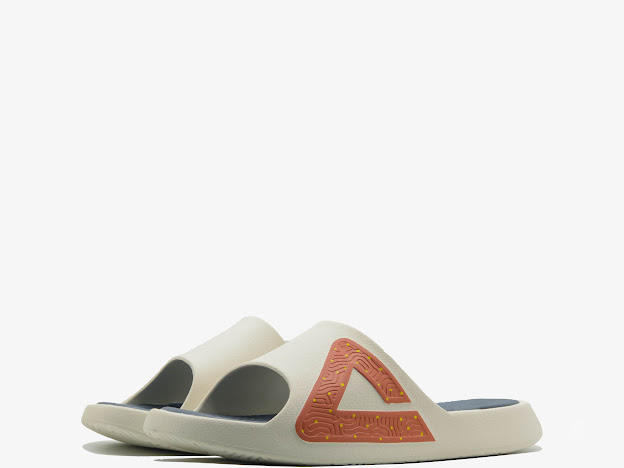 PEAK SLIPPERS OFF WHITE BLUE