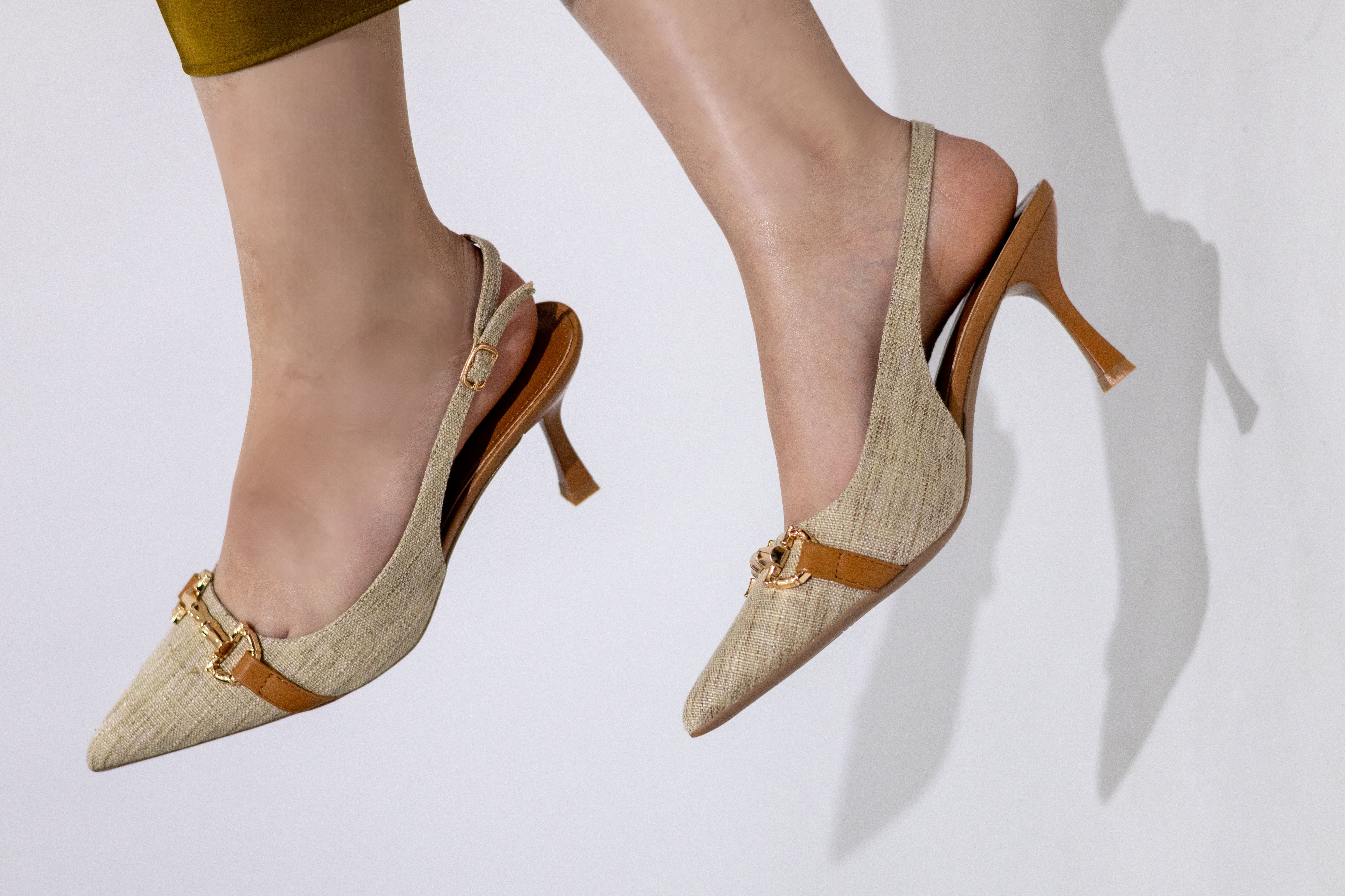 Escarpin moda shoes Khaki 1071-112