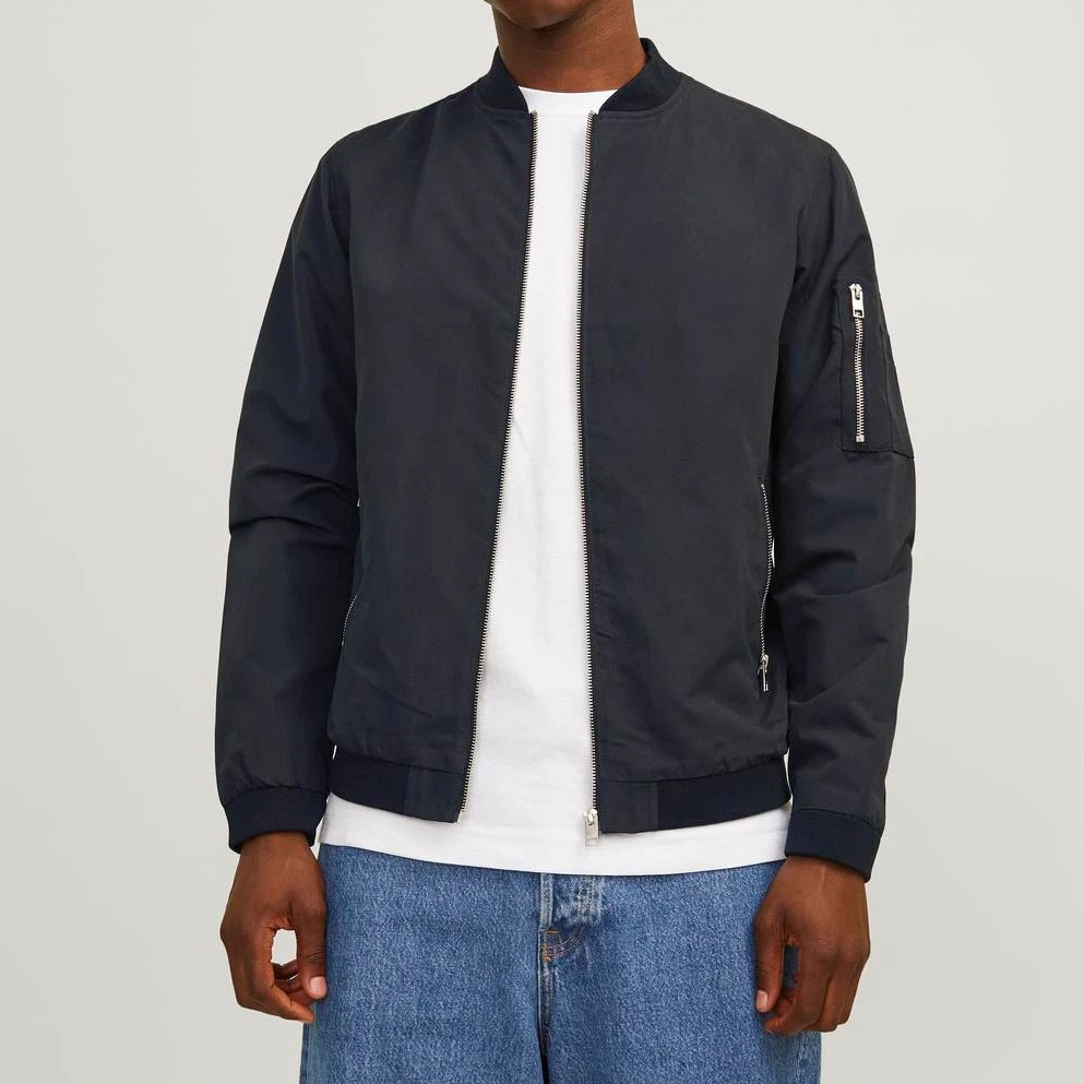 JACK & JONES BLOUSON AVIATEUR POUR HOMME - NOIR