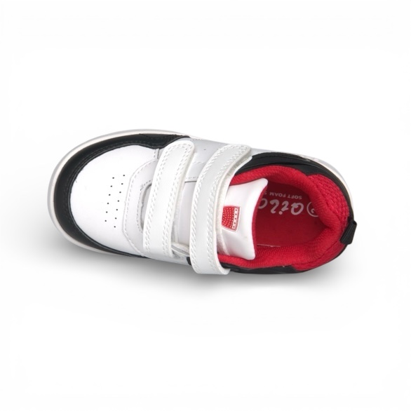 QILOO SHOES WHITE/BLACK/RED