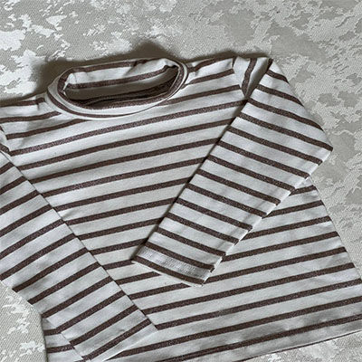 COL ROULé à rayures