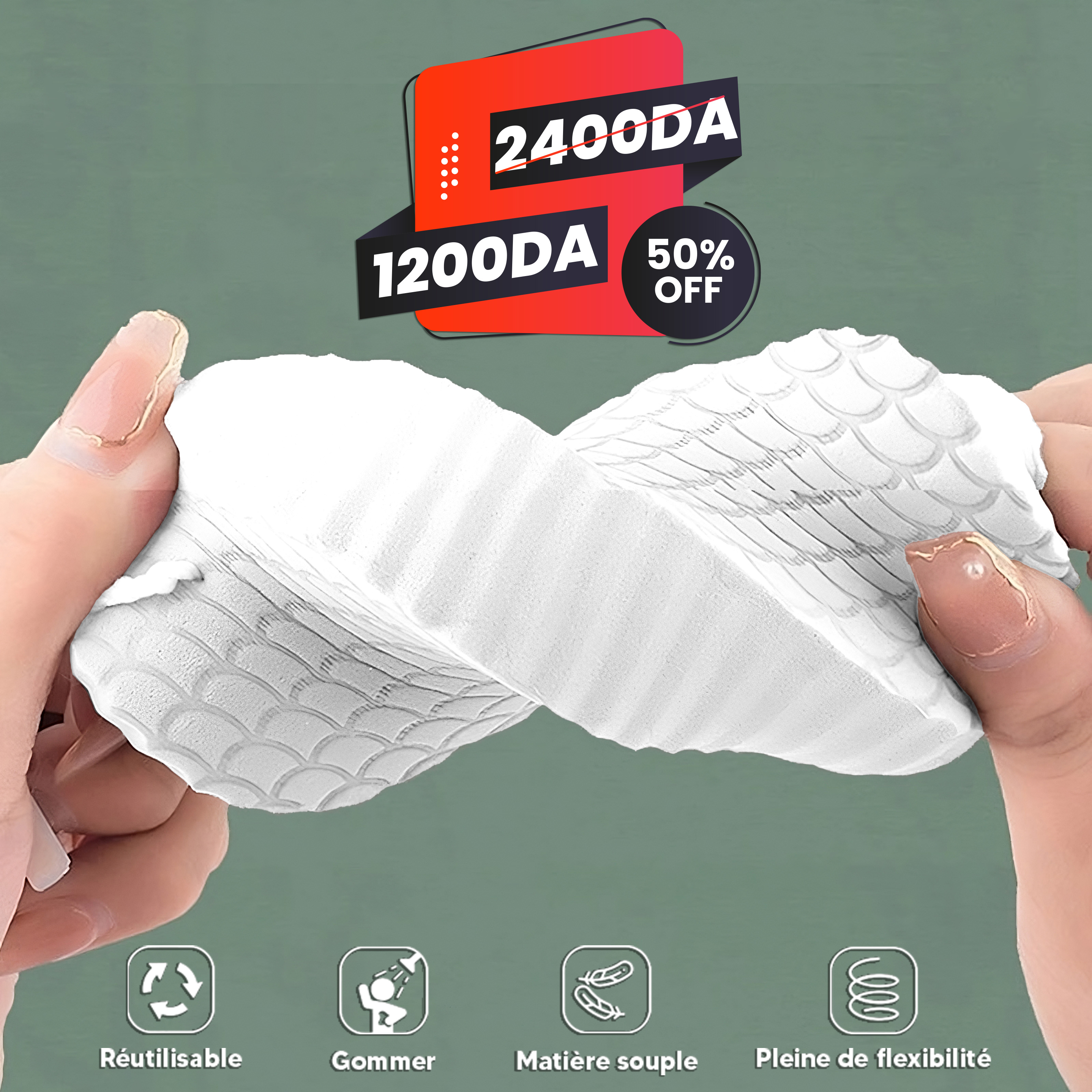  éponge expansive pour le corps