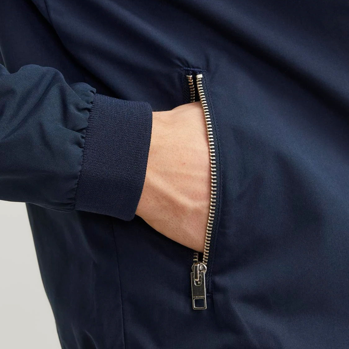 JACK & JONES BLOUSON AVIATEUR POUR HOMME - BLEU NUIT