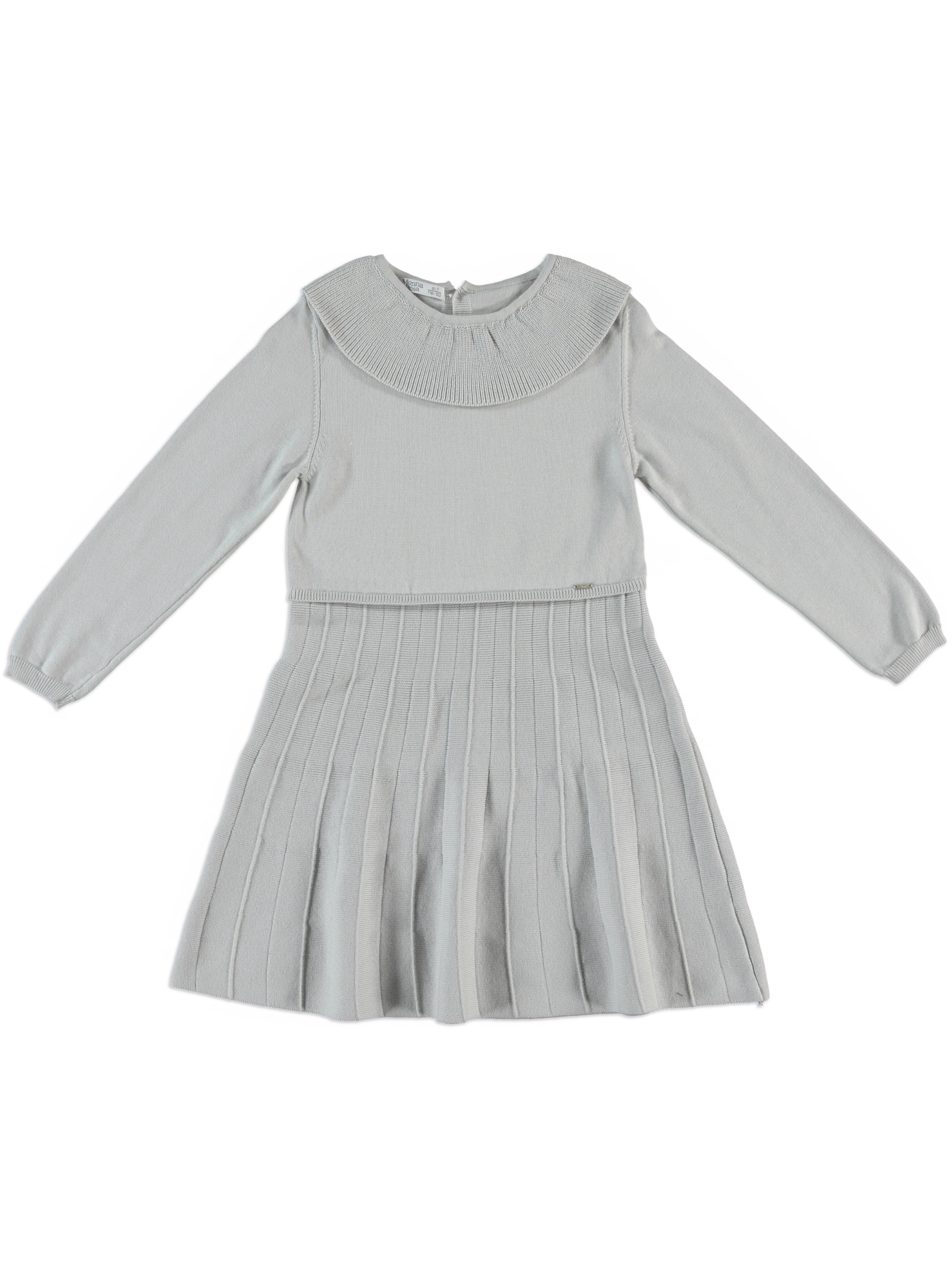 ROBE TRICOT COTON BIO TEAM GRIS