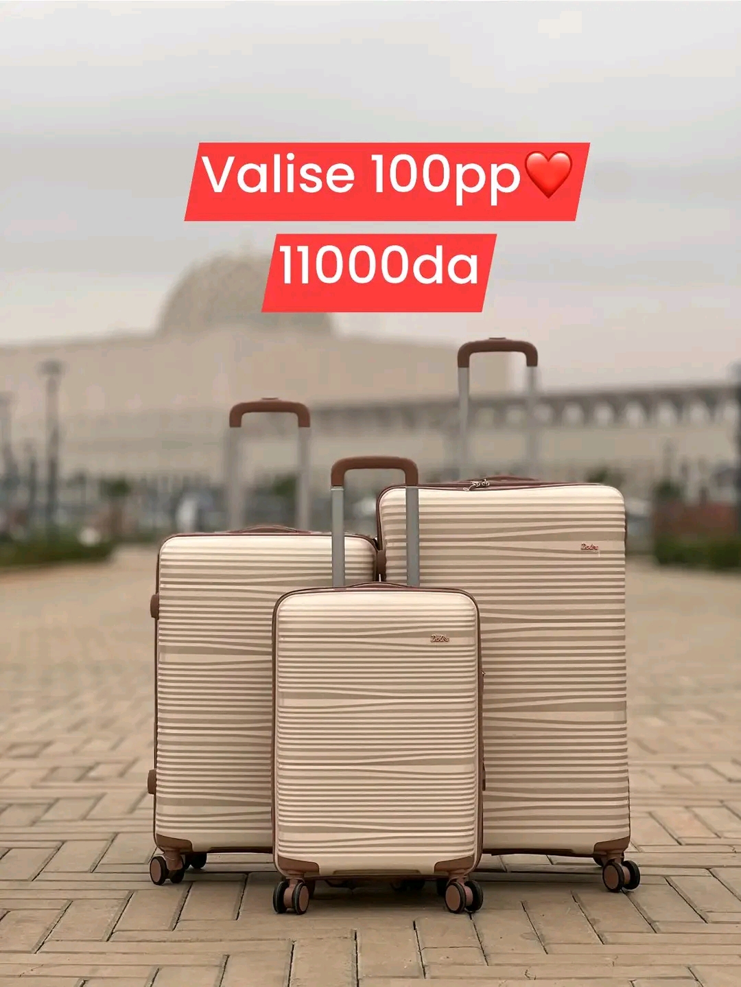 Valises 3 pièces polypropylène