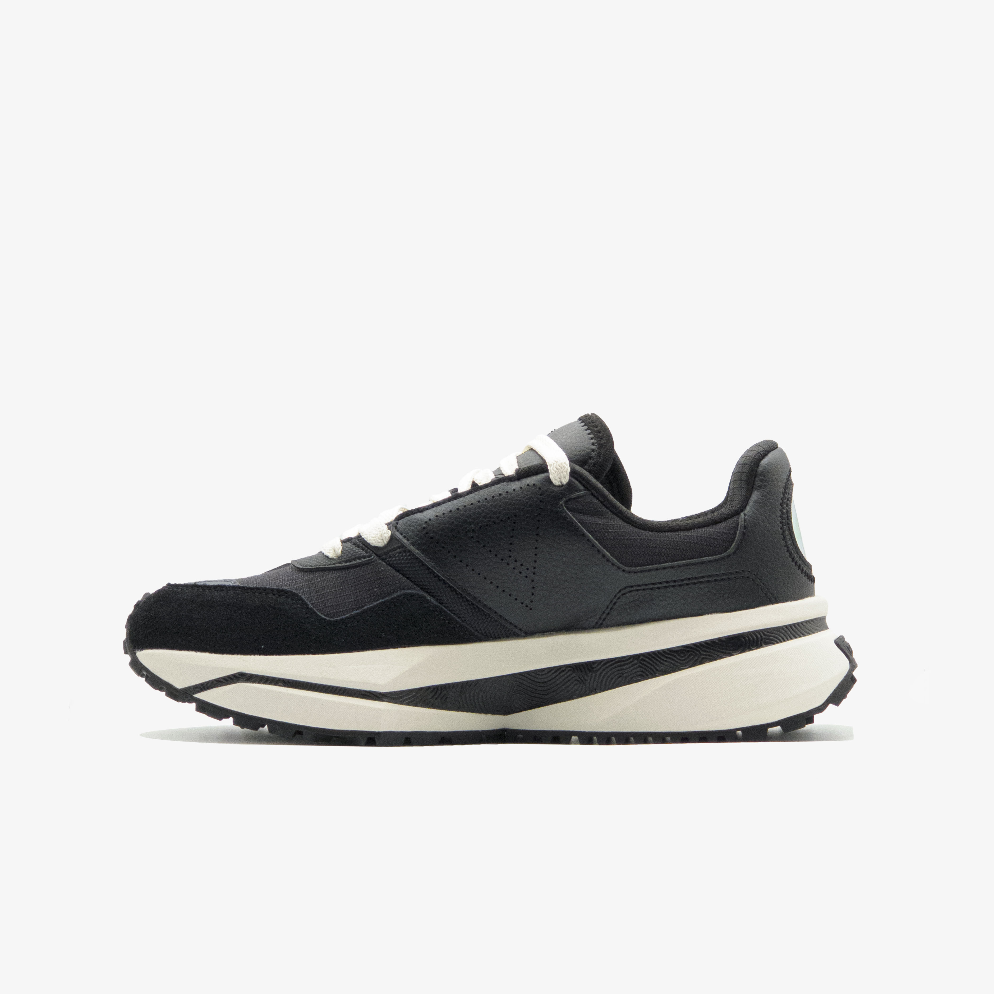 PEAK RETRO CASUAL SHOES BLACK  +
