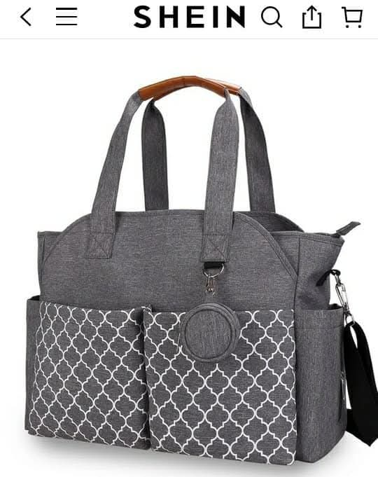 Sac à langer en gris 