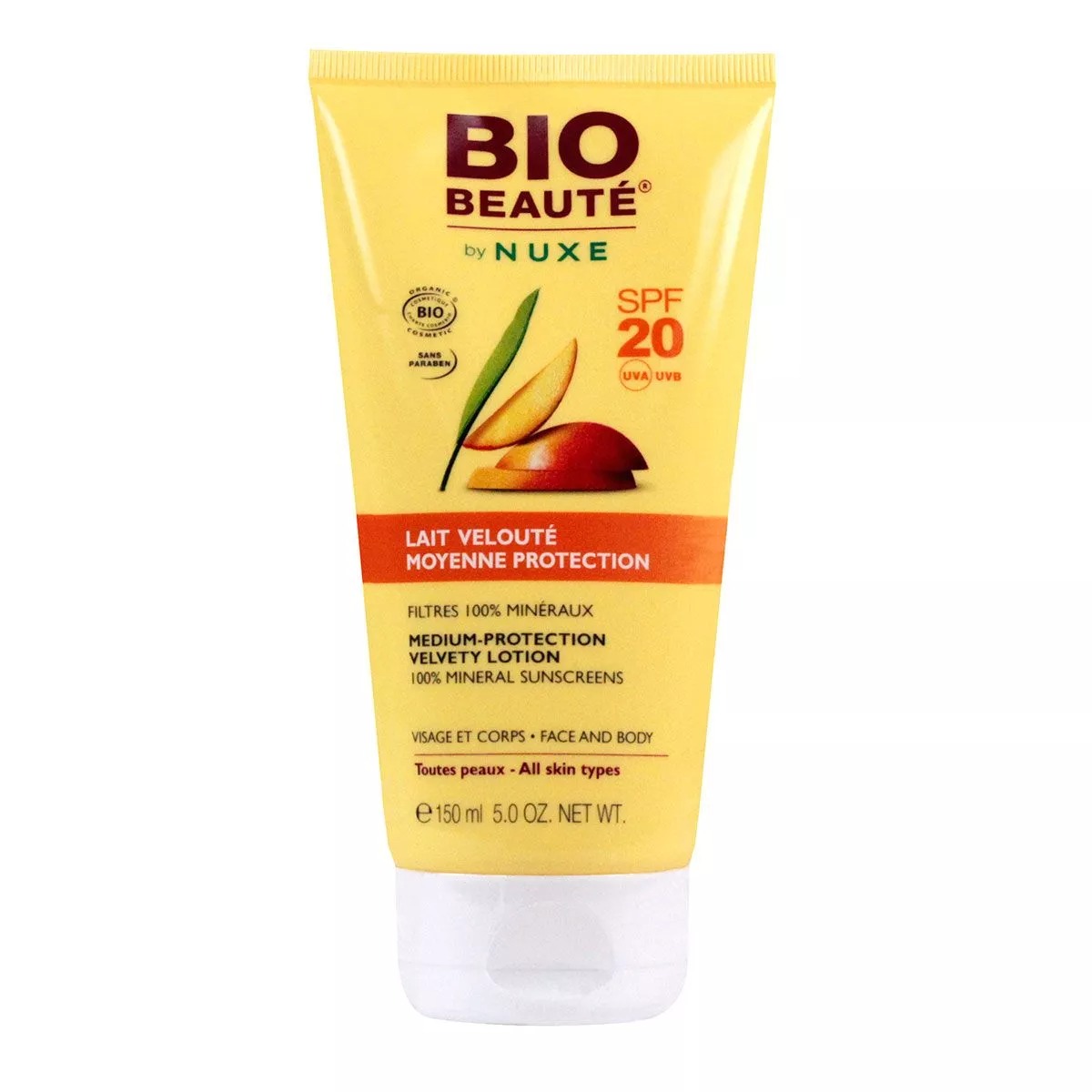 Nuxe Bio Lait Velouté Moyenne Protection SPF 20 – Visage et Corps 150ml