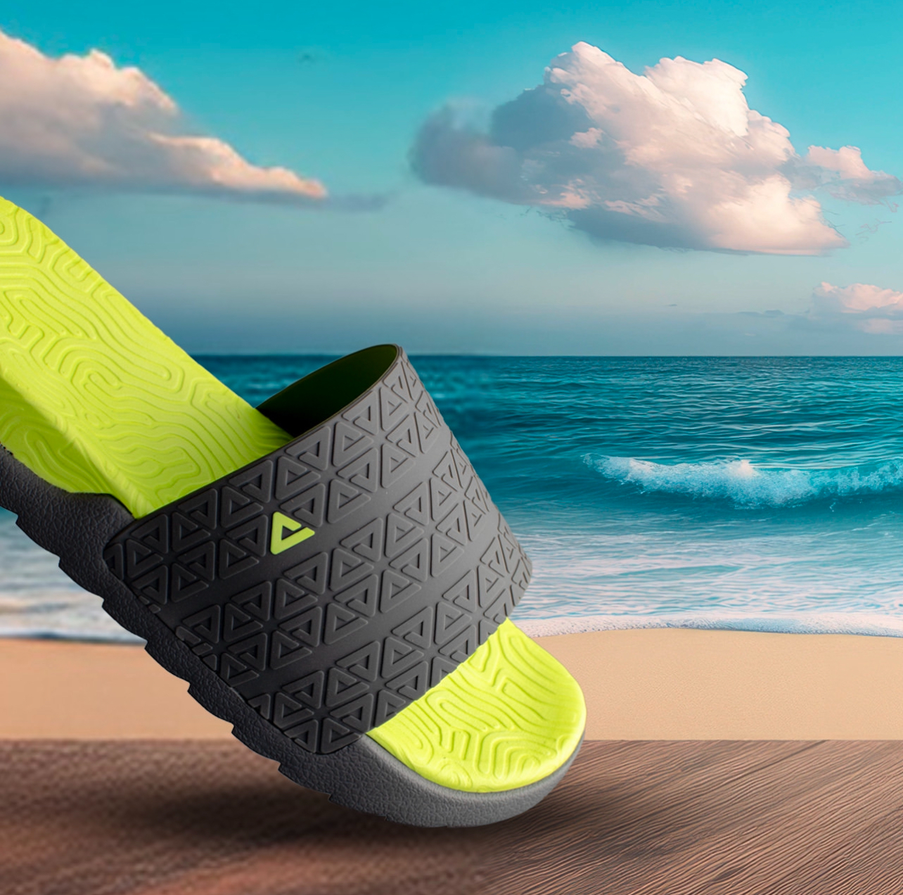 PEAK SLIPERS FLUORESCENT YELLOW 