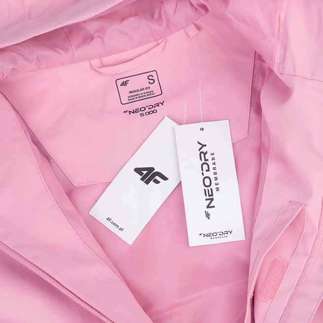 VESTE 4F POUR FEMME MEMBRANE NEODRY 5000 - ROSE