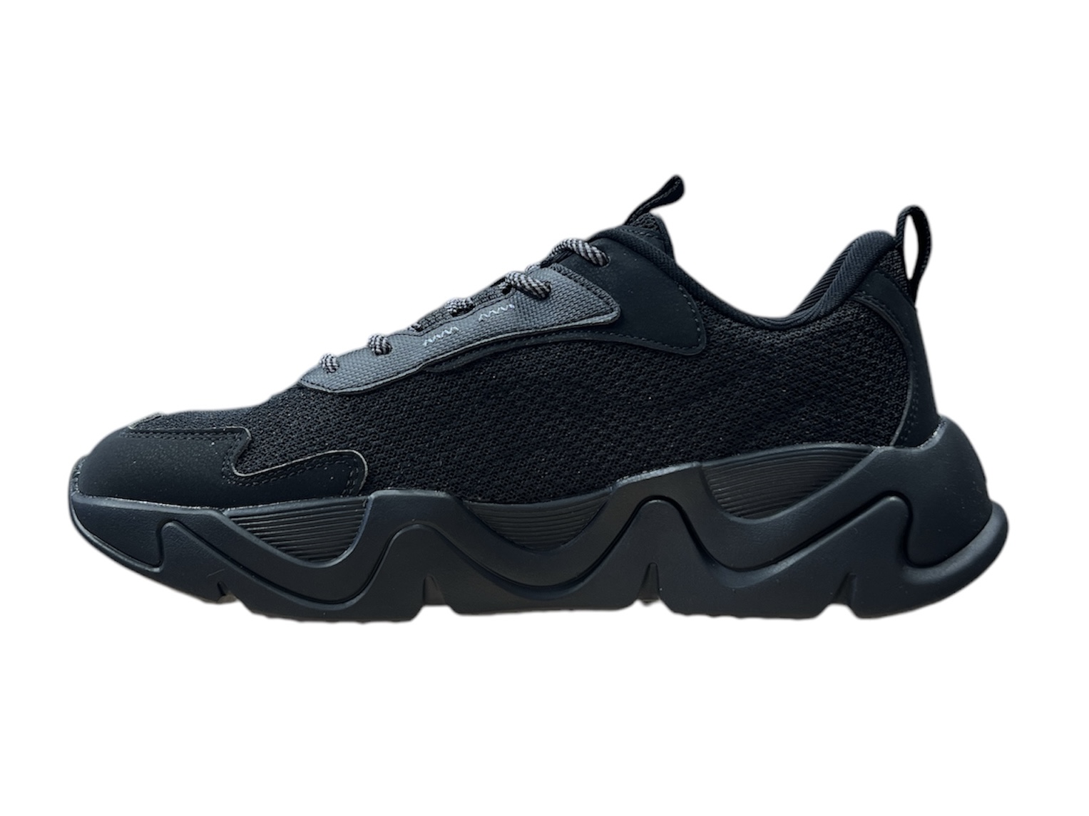 RETRO CASUAL SHOES ALL BLACK