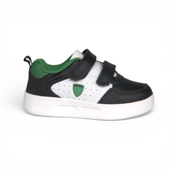 QILOO SHOES WHITE/BLACK/OLIVE
