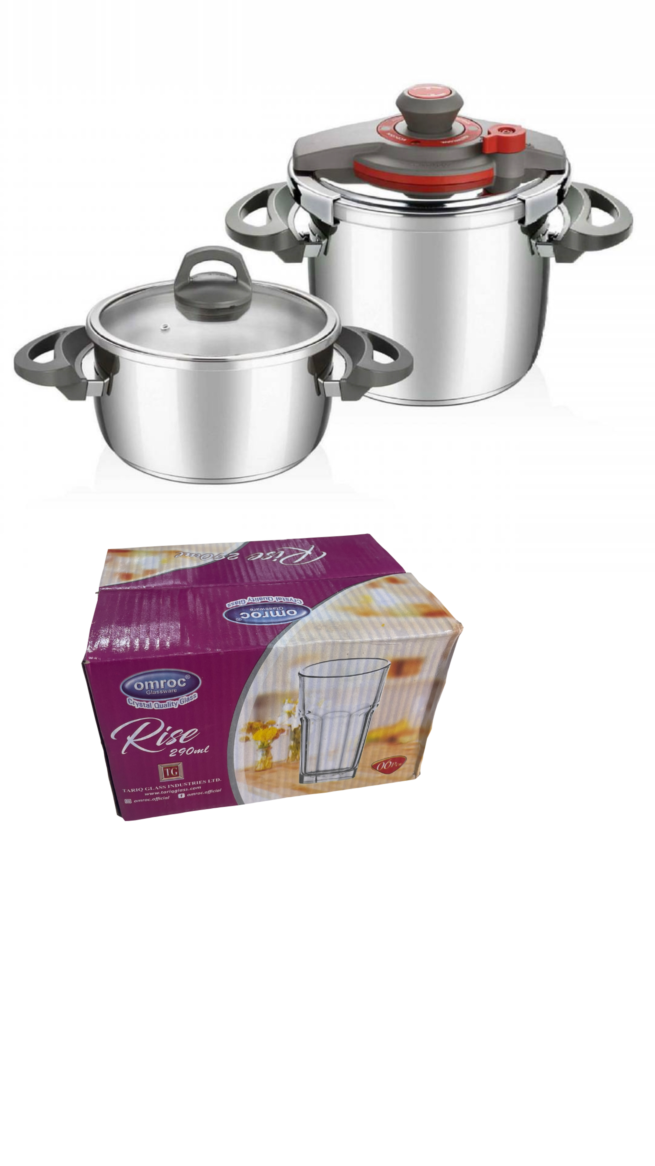 Cocotte falez 4 en1 en inox 7 litres + 4 litres 