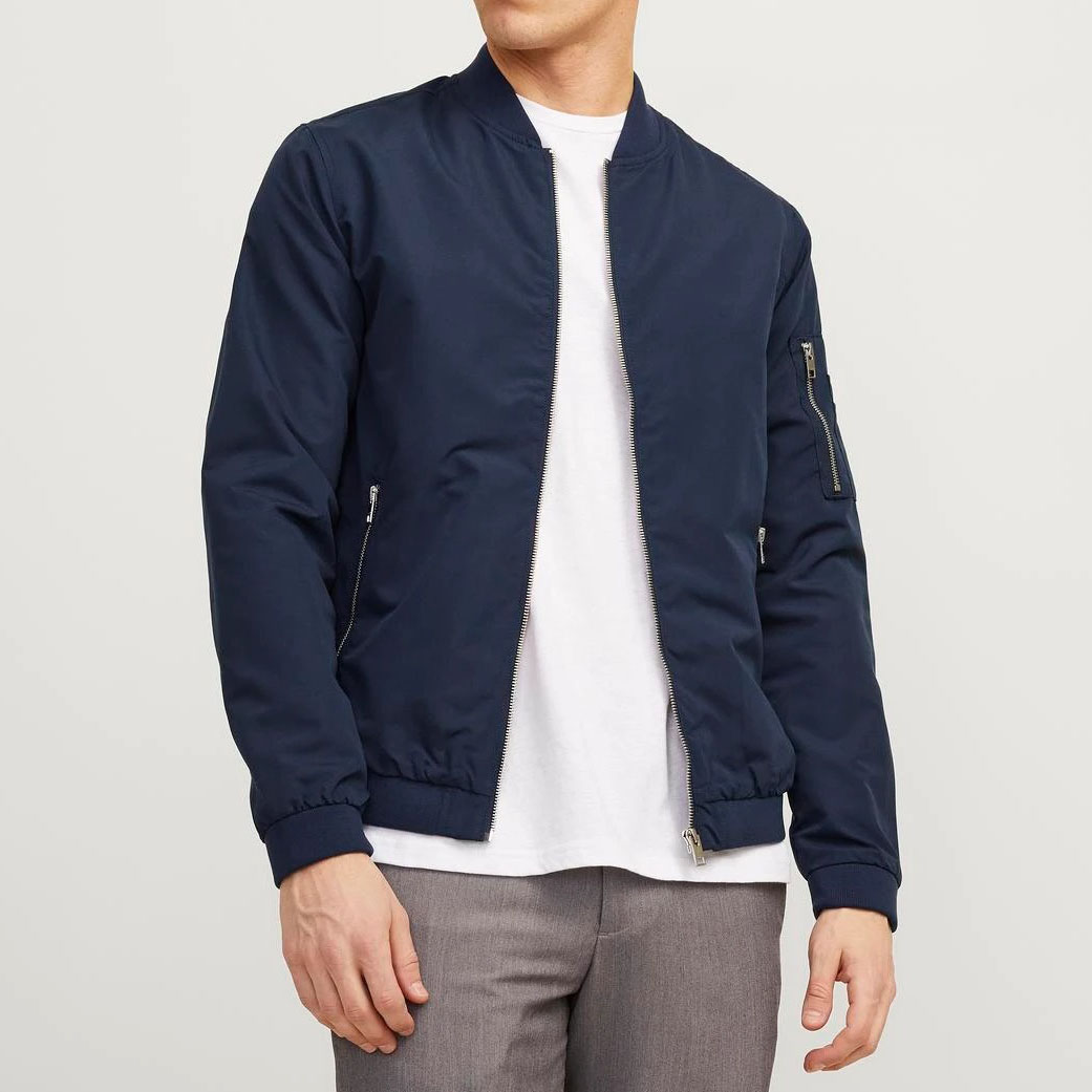 JACK & JONES BLOUSON AVIATEUR POUR HOMME - BLEU NUIT