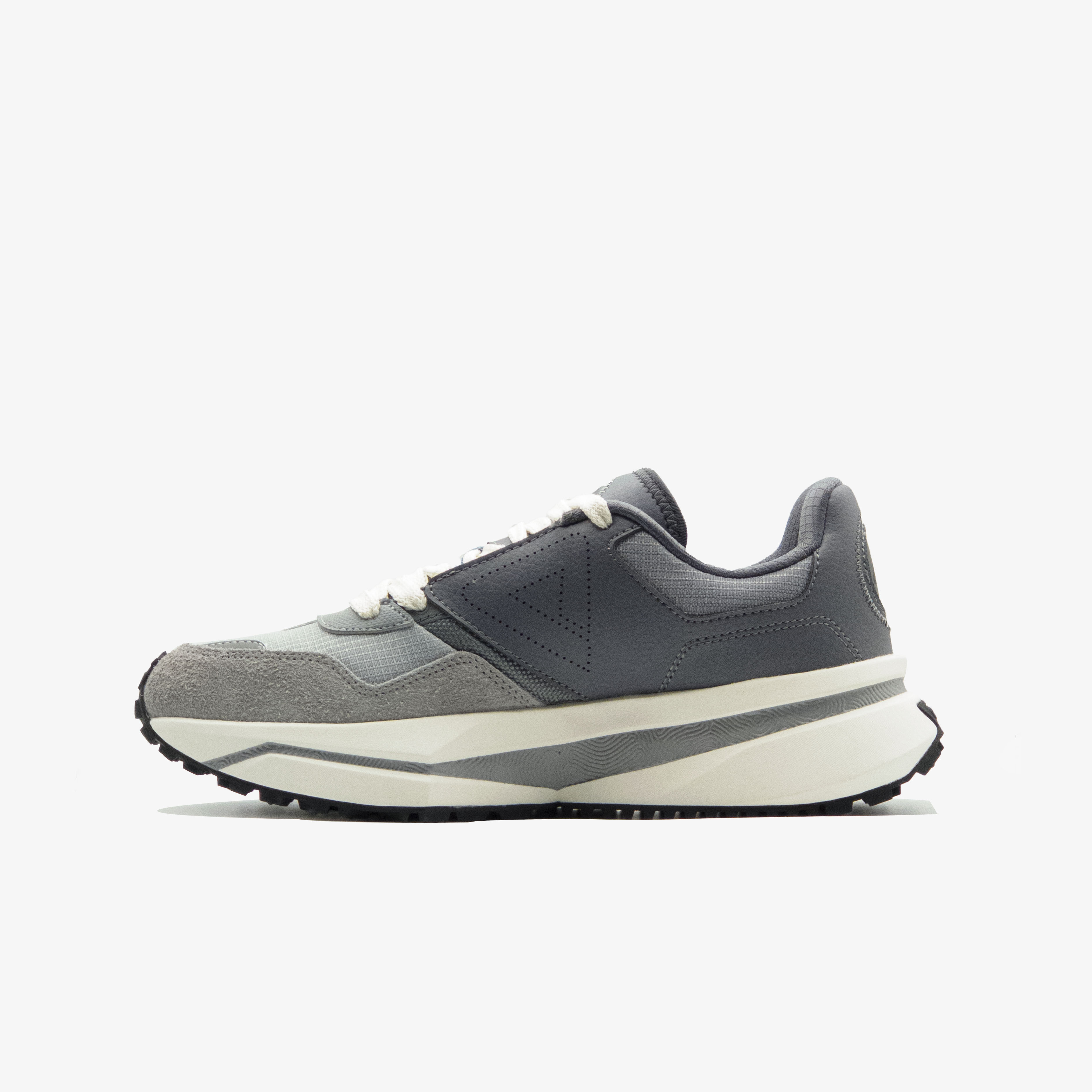 PEAK RETRO CASUAL SHOES GREY +