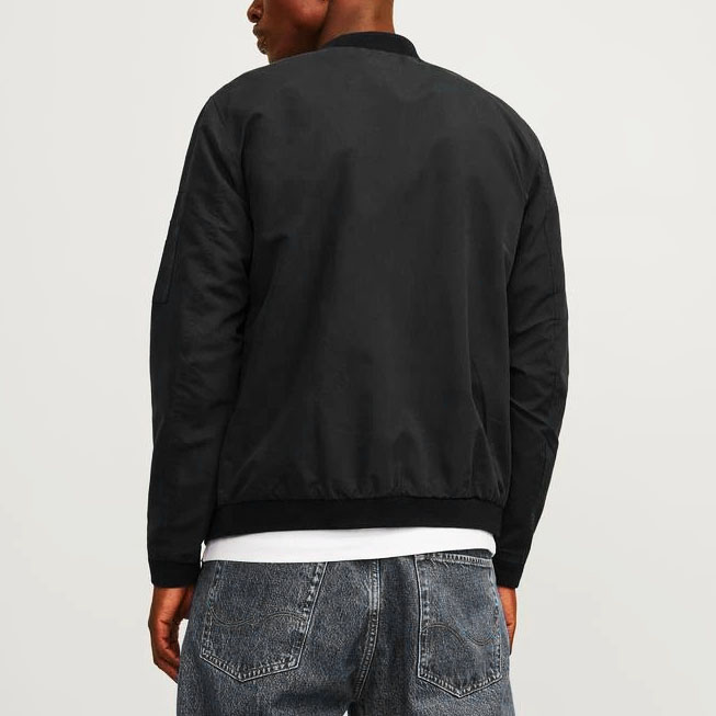 JACK & JONES BLOUSON AVIATEUR POUR HOMME - NOIR
