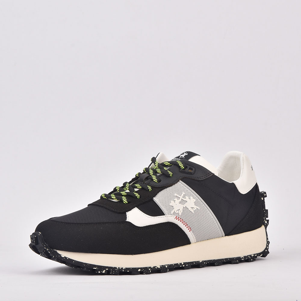  LA MARTINA SCARPA UOMO SUEDE ECO TEX NYLON ECO NERO