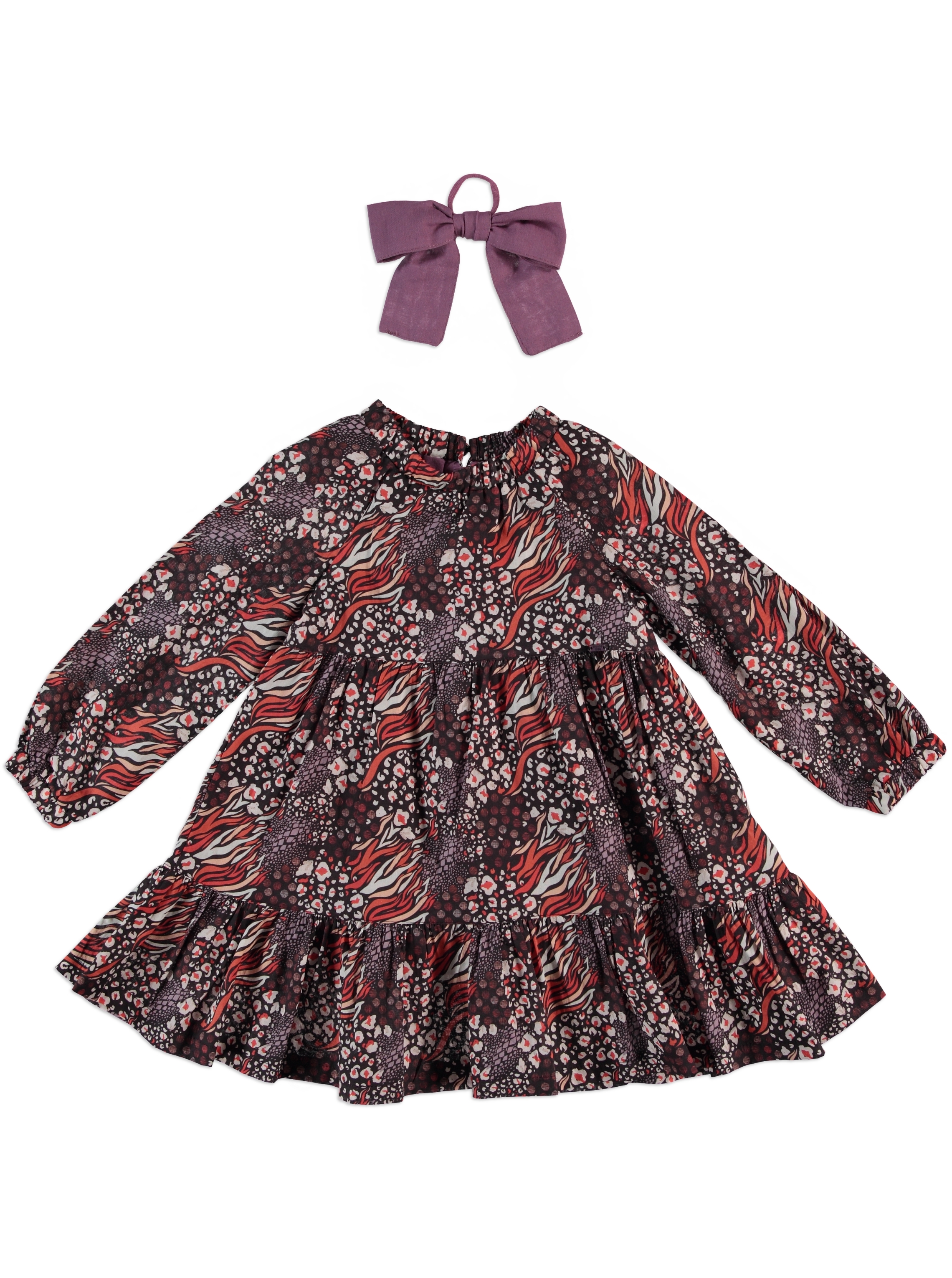 ROBE VIOLET AVEC NOEUD