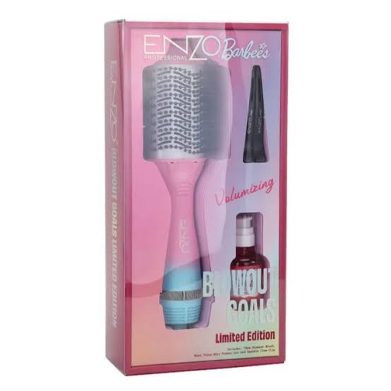 La nouvelle Brosse 1500w Barbie d’ENZO 🇮🇹 avec technologie ionique et nano TITANIUM en-752