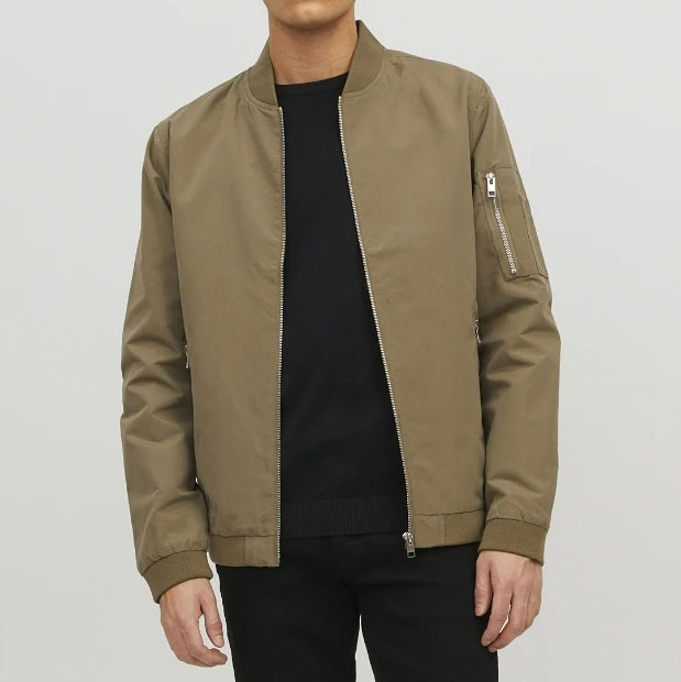 JACK & JONES BLOUSON AVIATEUR POUR HOMME - KAKI