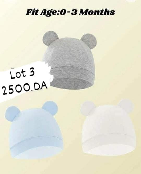 Lot 3 des bonnets 