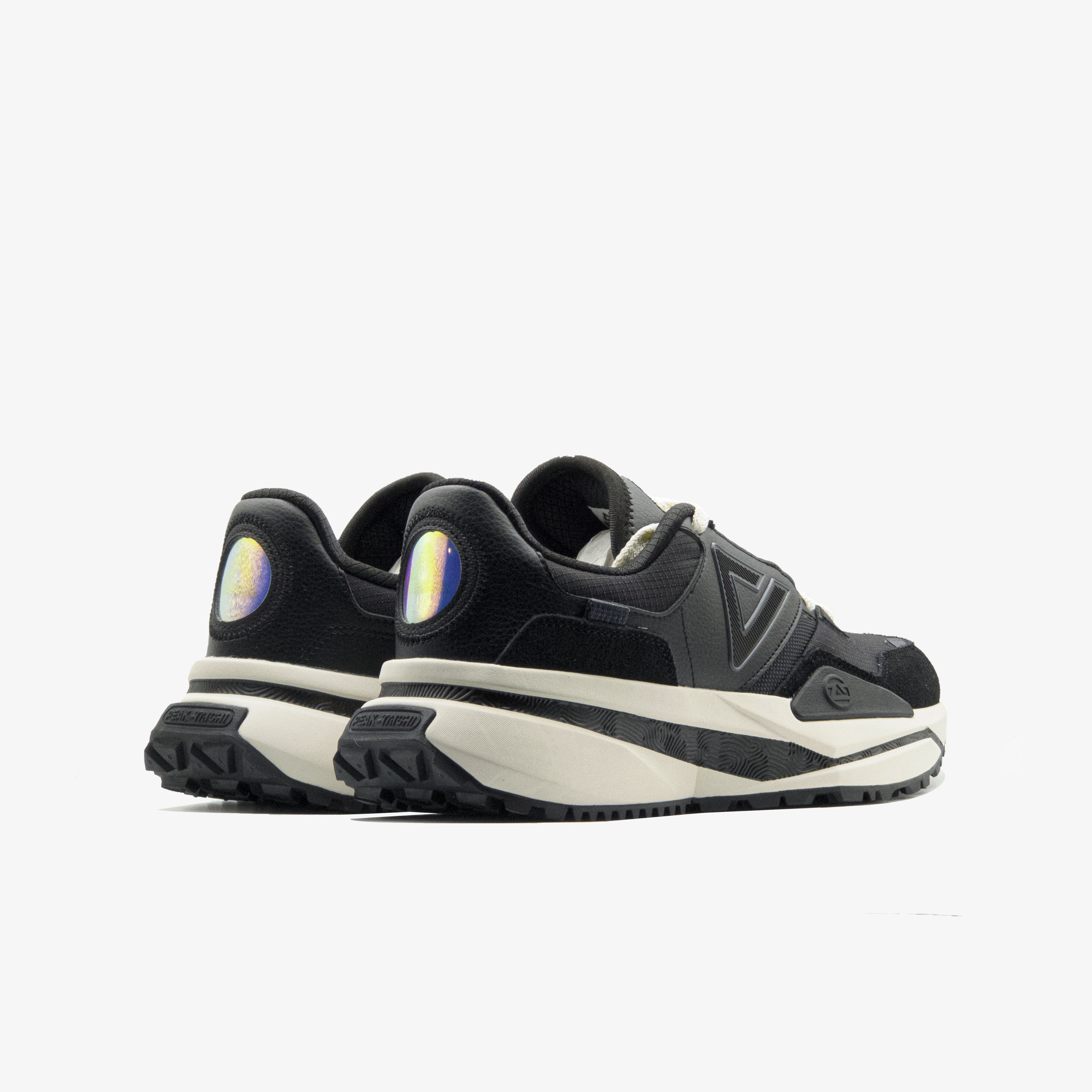 PEAK RETRO CASUAL SHOES BLACK  +