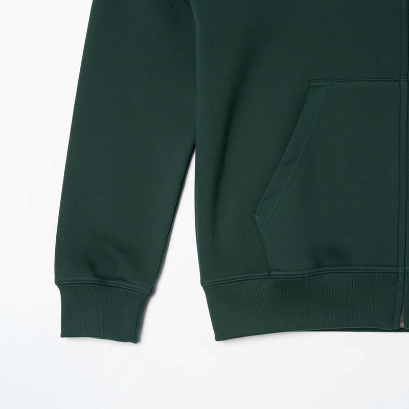 Sweat à capuche zippé homme VERT
