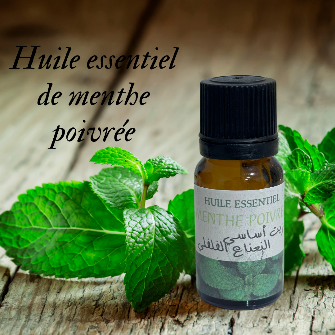 Huile Essentielle de Menthe Verte Pure et 100% naturel(10ml)