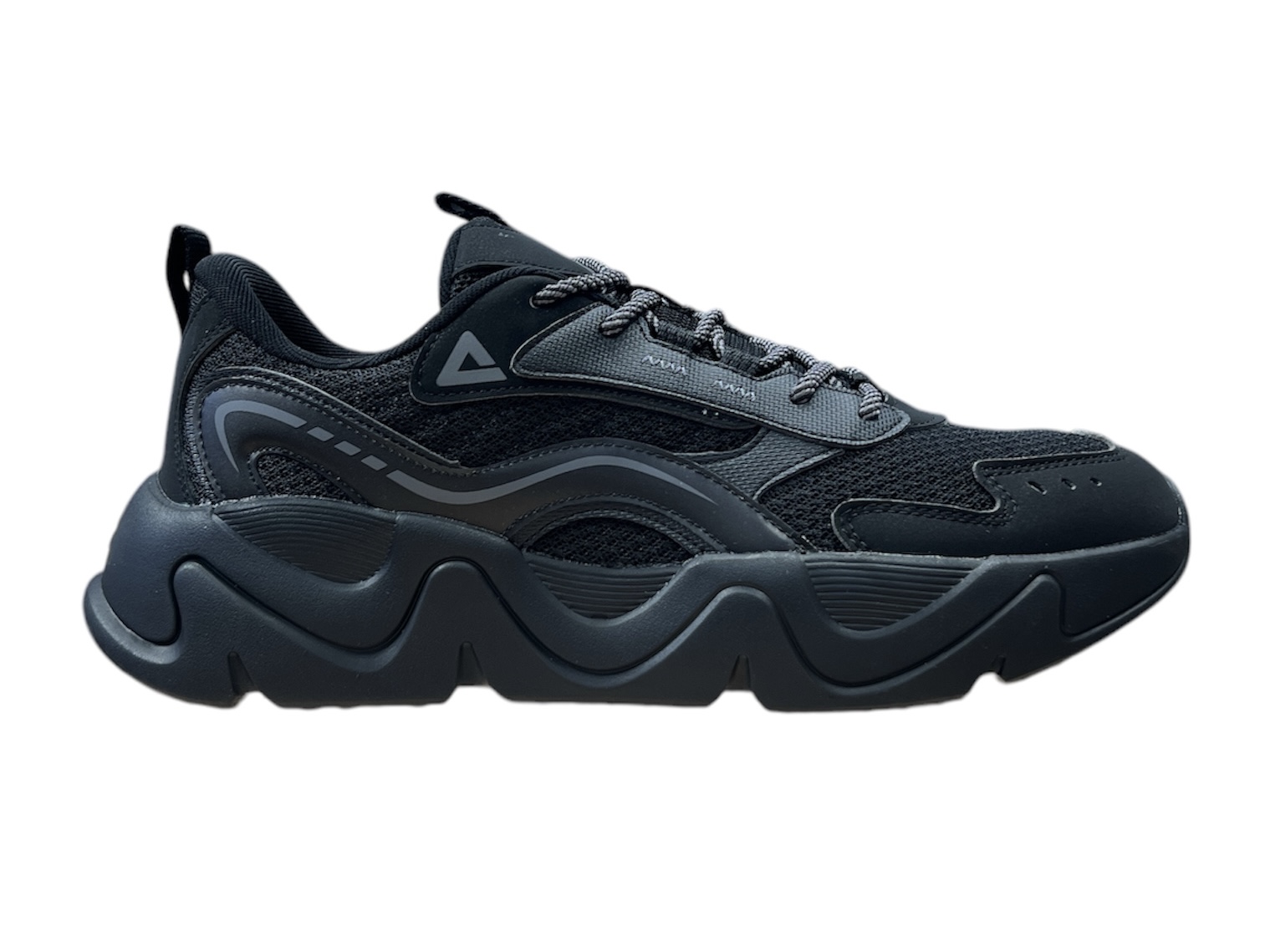 RETRO CASUAL SHOES ALL BLACK