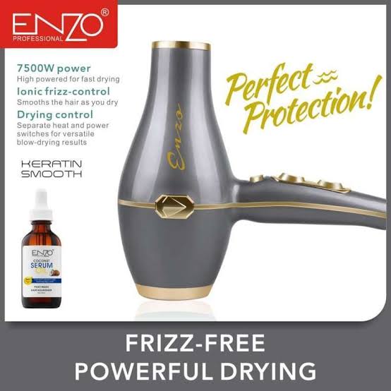 Séchoir ENZO🇮🇹 Professional Hair  Dryer 7500 POWER EN6003