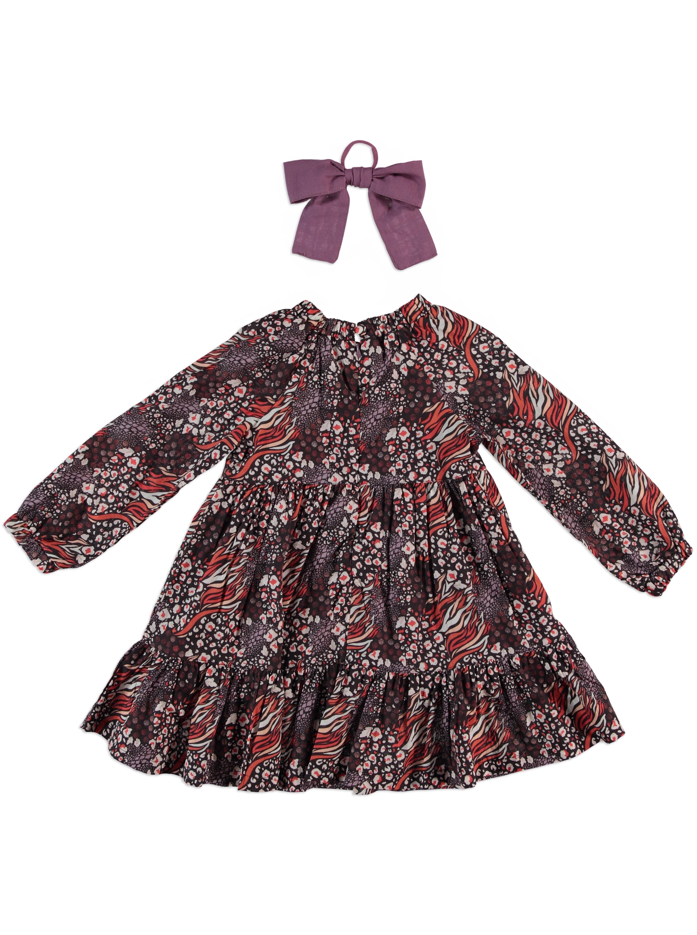 ROBE VIOLET AVEC NOEUD