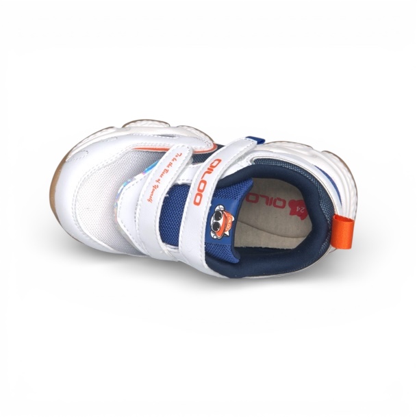 QILOO SHOES WHITE/NAVY