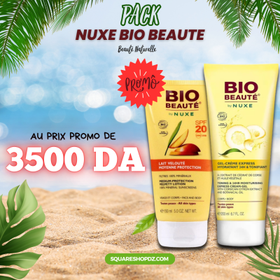 🌿 PACK SOLAIRE & HYDRATATION NUXE BIO BEAUTÉ 🌞 Le duo essentiel pour une peau protégée et sublimée !