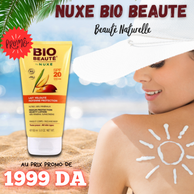 Nuxe Bio Lait Velouté Moyenne Protection SPF 20 – Visage et Corps 150ml
