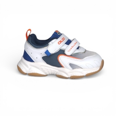 QILOO SHOES WHITE/NAVY