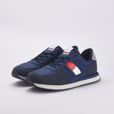 TOMMY HILFIGER FLAG LOW CUT LACE-UP 800-BLUE