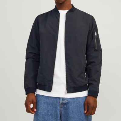 JACK & JONES BLOUSON AVIATEUR POUR HOMME - NOIR