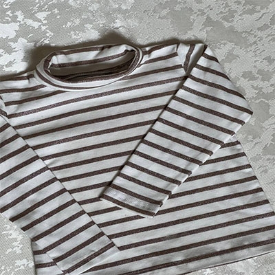 COL ROULé à rayures