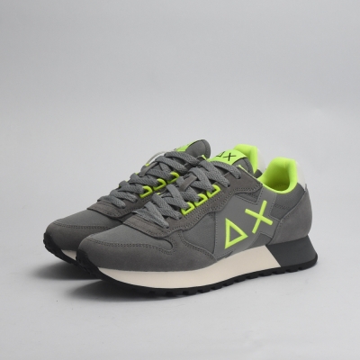 BASKET SUN68 JAKI FLUO 34 GRIGIO MEDIO