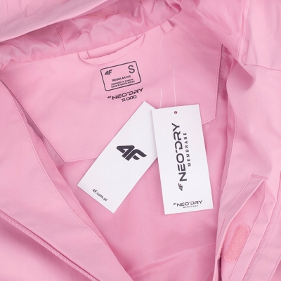 VESTE 4F POUR FEMME MEMBRANE NEODRY 5000 - ROSE