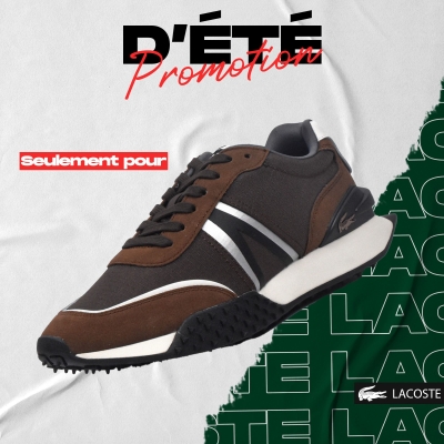 LACOSTE DK BRW/OFF WHT