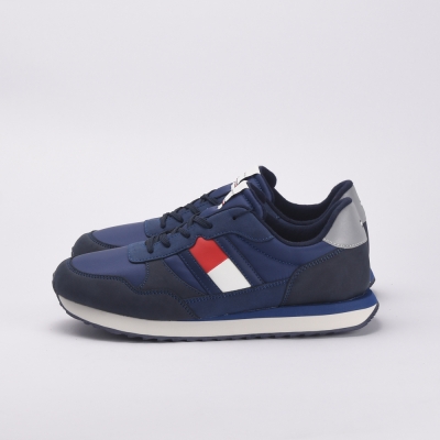 TOMMY HILFIGER FLAG LOW CUT LACE-UP 800-BLUE