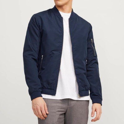 JACK & JONES BLOUSON AVIATEUR POUR HOMME - BLEU NUIT